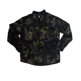 Vintage 90s Butterfly & Grape Crazy Print Button-Up Shirt - Men's L - Black/Multi