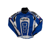 Vintage Cuore Cycling Jersey Long Sleeve Blue White Black Men's Size XS