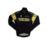 Vintage Cycling Jersey Jacket Long Sleeve Black Yellow M by SMS Santini