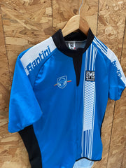 Santini SMS Cycling Jersey Short Sleeve Blue White Black XL Men's