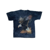 Vintage "Eagle in Flight" Tie-Dye T-Shirt - Size L - Blue - Graphic Tee