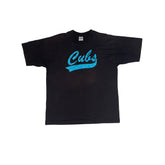 Vintage 90s Single Stitch Fruit of the Loom Cubs T-Shirt Black XL Graphic Tee