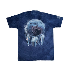 The Mountain T-Shirt 3XL Blue Wolf Dreamcatcher Graphic Tee