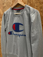 Vintage Y2K grey spell out Champion USA sweater size medium