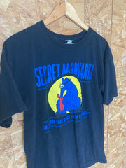 Vintage 90s Secret Ardvark trading co USA souvenir black t shirt size large