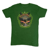 Vintage Y2K psychedelic trippy The Black Crowes lay down with 13 tour green T-shirt size large artwo