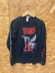 Vintage 00s rare Obliteration Cenotaph Obscure thrash metal band long sleeve T-shirt size medium