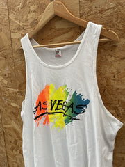Vintage Fruit of the Loom Las Vegas Tank Top XL Single Stitch Vest T-Shirt