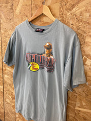 Vintage 90s Jamie McMurray ganassi racing Chevy impala NASCAR grey orange double side print souvenir