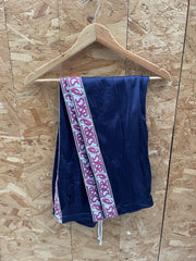 Vintage Asics Tracksuit Set Navy Blue Pink Logo Track Jacket Pants Men's M