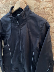 Crane Sports Black Full Zip Cycling Jacket Size 42 Reflective