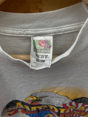 Vintage 90s Eagle American Pride single stitch white souvenir t-shirt size M