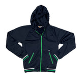 Carhartt Navy Blue Full Zip Hoodie Jacket Size S Green Accents