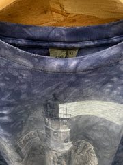 Vintage 90s purple tie dye Bar Harbour Maine t-shirt size XL by The Mountain USA