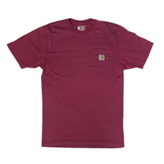 Vintage 90s Carhartt heather burgundy pocket logo t-shirt size small boxy fit