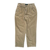 Vintage beige jumbo relaxed corduroy trousers W34 L31 by Henry cottons