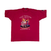 Vintage 90s pink Native song & dance championship single stitch t-shirt size XXL