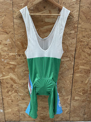 Vintage Mstina Cittadellasperanza Cycling Bib Shorts Green White Blue Size 7/XXL