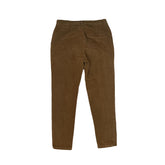 Vintage Y2K light brown slim fit women’s elastic waist corduroy trousers W32 L27