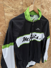Vintage Mailis de Cycling Jacket Black Green White Full Zip Men's Size M