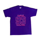 Vintage 93 class of Merrymount souvenir single stitch purple t-shirt size large