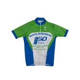 Nalini Cycling Jersey Short Sleeve Green Blue White Italy Men's Size L