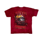 Vtg The Mountain Maryland Terrapins Tie Dye T-Shirt Size XL Red Graphic Tee