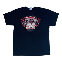 Vintage Y2K Bryce Davis USA Nascar stock car racing black t-shirt size large