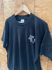 Vintage 90s Tom's Auto Parts Xenia Ohio USA single stitch black t-shirt size XL