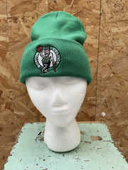 Vintage Y2K Boston Celtics NBA Knit Beanie Hat Green One Size Fits Most