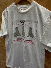 Vintage 90s Lincoln Park Zoo souvenir single stitch white t-shirt size large