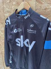 Vintage Rapha Team Sky Cycling Jersey Long Sleeve Men's M Black