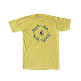 Vintage 90s yellow North Beverly quirky promo single stitch t-shirt size medium