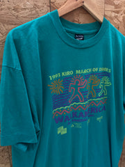 Vintage 93 March of the dimes marathon fun run single stitch t-shirt size XL