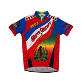 Vintage Voler 2004 Sierra Century MTB Cycling Jersey Men's Large Red Blue Green
