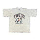 Vintage 90s Minnesota Twins baseball team single stitch grey t-shirt size XL