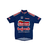 Vintage SMS Santini Bonjour Cycling Jersey Short Sleeve Men's Blue Size S