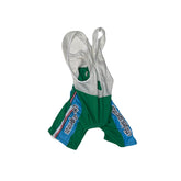 Vintage Mstina Cittadellasperanza Cycling Bib Shorts Green White Blue Size 7/XXL