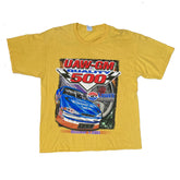 Vintage yellow NASCAR Lowes quality 500 race souvenir t-shirt size XL by Gildan
