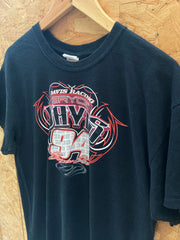 Vintage Y2K Bryce Davis USA Nascar stock car racing black t-shirt size large