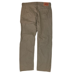 Vintage Y2K beige Levi’s 505 beige chino brushed cotton pants jeans W36” L32”
