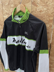 Vintage Mailis de Cycling Jacket Black Green White Full Zip Men's Size M