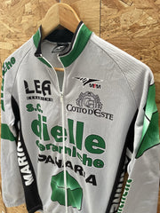 Vintage Dielle Ceramiche Mariner Cycling Jersey Long Sleeve Men's M Grey Green
