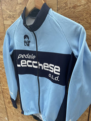 Vintage Pedale Lecchese Cycling Jersey Long Sleeve Blue Size S
