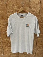 Hanes Beefy-T Graphic T-Shirt Mens M Grey Scuba Diving Snuba Big Island