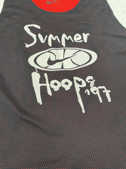 Nike Summer Hoops 97 Reversible Basketball Tank Top Men's XL Black Red