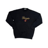 Vintage Giorgio Beverly Hills Black Crew Neck Sweatshirt Embroidered Logo Size L