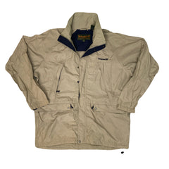 Vintage Y2K beige technical rain coat jacket size XL by Timberland