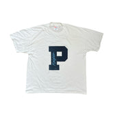 Vintage Single Stitch Hanes Knights P Graphic T-Shirt White Size XL