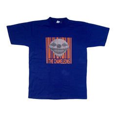 Vintage The Chameleons blue clown face double side print t-shirt size XL